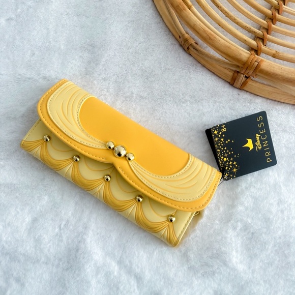 Loungefly Handbags - Loungefly Disney Beauty and The Beast 30th Anniversary Belle Cosplay Flap Wallet